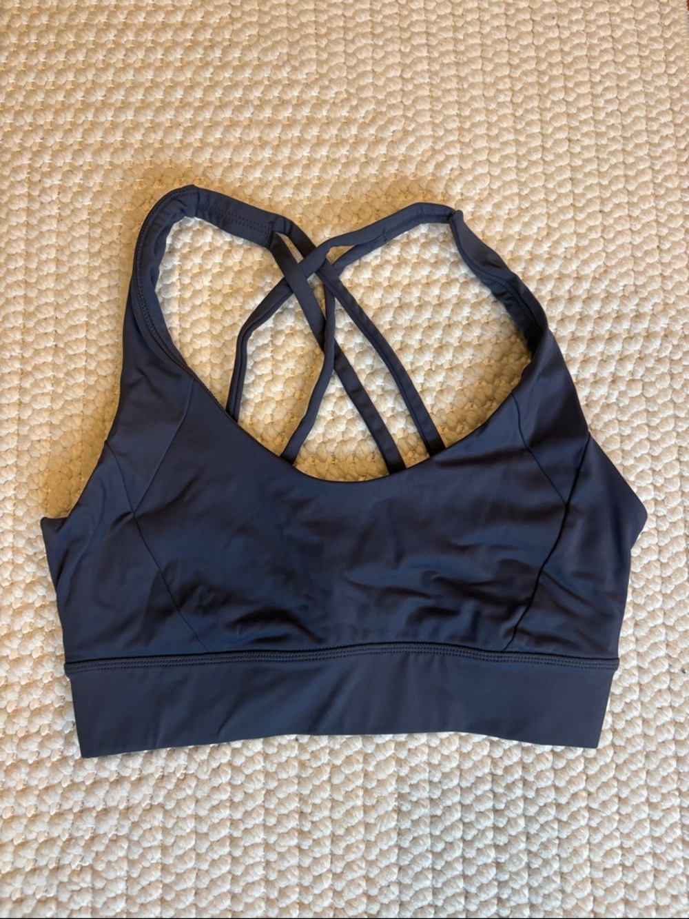 RW&CO. Strappy Sports Bra - Navy Blue